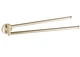 Вішалка для рушників VBI VENUS BRUSH GOLD поворотна подвійна - зображення 1