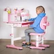 Комплект мебели Mealux BD-28 Panda Стол + стульчик + полка Pink (BD-28 PN) - изображение 2
