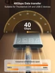 Кабель USB 4.0 Type-C - Type-C LDNIO TC11c Full-Featured (40Gbps, 240W, 8K@60HZ, 1m). Black - изображение 3
