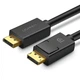 Кабель DisplayPort на DisplayPort 1.2 (DP на DP) UGREEN DP102 (1m, 4K 60 Гц, 2K 144 Гц, 21,6 Гбит/с). Black - изображение 1