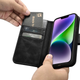 Etui z klapką iCarer Oil Wax Premium Leather 2in1 Wallet Case z RFID do Apple iPhone 14 Plus Black (WMI14220723-BK) - obraz 14