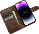 Etui z klapką iCarer Oil Wax Premium Leather 2in1 Wallet Case z RFID do Apple iPhone 14 Pro Max Brown (WMI14220724-BN) - obraz 4