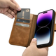 Etui z klapką iCarer Oil Wax Premium Leather 2in1 Wallet Case z RFID do Apple iPhone 14 Pro Max Camel Tan (WMI14220724-TN) - obraz 14