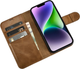 Чохол-книжка iCarer Oil Wax Premium Leather 2in1 Wallet Case з RFID для Apple iPhone 14 Camel Tan (WMI14220721-TN) - зображення 4