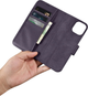 Чохол-книжка iCarer Real Cowhide Premium Leather 2in1 Wallet Case з RFID для Apple iPhone 14 Plus Dark Purple (WMI14220727-DP) - зображення 14