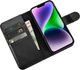 Etui z klapką iCarer Real Cowhide Premium Leather 2in1 Wallet Case z RFID do Apple iPhone 14 Plus Black (WMI14220727-BK) - obraz 4