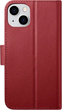 Etui z klapką iCarer Real Cowhide Premium Leather 2in1 Wallet Case z RFID do Apple iPhone 14 Plus Red (WMI14220727-RD) - obraz 2