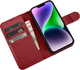 Etui z klapką iCarer Real Cowhide Premium Leather 2in1 Wallet Case z RFID do Apple iPhone 14 Plus Red (WMI14220727-RD) - obraz 4