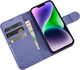 Etui z klapką iCarer Real Cowhide Premium Leather 2in1 Wallet Case z RFID do Apple iPhone 14 Plus Light Purple (WMI14220727-LP) - obraz 4