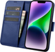 Чохол-книжка iCarer Real Cowhide Premium Leather 2in1 Wallet Case з RFID для Apple iPhone 14 Plus Blue (WMI14220727-BU) - зображення 3
