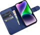 Чохол-книжка iCarer Real Cowhide Premium Leather 2in1 Wallet Case з RFID для Apple iPhone 14 Plus Blue (WMI14220727-BU) - зображення 4