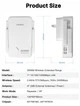Wi-Fi репітер підсилювач сигналу Wi-Fi6 AX3000, 4 антени, до 3000 Мбіт/с, білий, 120х82х65 мм - зображення 7