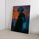 Постер в стиле аниме Кибер-воин на крыше города А3 30х42 см (ANIME107_А3) - изображение 2