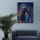 Постер в стилі аніме Скейтбордистка в неоновому місті А3 30х42 см (ANIME106_А3) - зображення 2