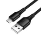 Кабель синхронизации HOCO X120 MicroUSB USB-A 1 м 2.4A черный - изображение 1