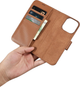 Etui z klapką iCarer Real Cowhide Premium Leather 2in1 Wallet Case z RFID do Apple iPhone 14 Pro Max Brown (WMI14220728-BN) - obraz 15