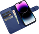 Чохол-книжка iCarer Real Cowhide Premium Leather 2in1 Wallet Case з RFID для Apple iPhone 14 Pro Max Blue (WMI14220728-BU) - зображення 4