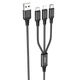 Кабель Combo HOCO Lightning/Type-C/Micro USB 3-in-1 Super charging cable X76 | 1m, 2A | 5035676 - зображення 1