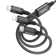 Кабель Combo HOCO Lightning/Type-C/Micro USB 3-in-1 Super charging cable X76 | 1m, 2A | 5035676 - зображення 7