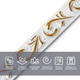 Молдинг Sticker Wall 4950х20х7 мм Белый с золотом SW-00002678 - изображение 4