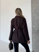 Жіночий подовжений піджак з паском Uaclothes 42-44 Коричневий (like34122-145291349) - изображение 4