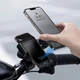 Держатель для телефона на велосипед или самокат BASEUS Smart Solar Power Wireless Cycling Electric Holder |для телефона, от 4.7" до 6.7", автоматическое зажим с ИК сенсором, IP54, питание от солнечной энергии| Черный - изображение 7