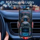 Беспроводное автомобильное зарядное устройство Автодержатель Auto open-close Transparent Wireless Charger XYJ A6 15W RGB - изображение 6