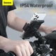 Держатель для телефона на велосипед или самокат BASEUS Smart Solar Power Wireless Cycling Electric Holder |для телефона, от 4.7" до 6.7", автоматическое зажим с ИК сенсором, IP54, питание от солнечной энергии| Черный - изображение 13