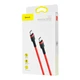 Зарядний кабель Baseus Cafule PD2.0 60W Type-C to Type-C 3A 1m Red (CATKLF-G09) - изображение 2