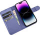 Чохол-книжка iCarer Real Cowhide Premium Leather 2in1 Wallet Case з RFID для Apple iPhone 14 Pro Light Purple (WMI14220726-LP) - зображення 4