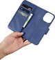 Чохол-книжка iCarer Real Cowhide Premium Leather 2in1 Wallet Case з RFID для Apple iPhone 14 Pro Blue (WMI14220726-BU) - зображення 15