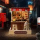 3D конструктор Румбокс со световыми эффектами "Суши-бар" конструктор Room Box кукольный домик своими руками (RB048) - изображение 3