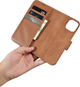 Etui z klapką iCarer Real Cowhide Premium Leather 2in1 Wallet Case z RFID do Apple iPhone 14 Brown (WMI14220725-BN) - obraz 15