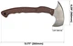 Топор AncientSmithy Tactical tomahawk "Wendigo" polymer composite handle - изображение 2