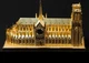 Металева збірна 3D модель Собор Паризької Богоматері з підсвічуванням 115*45*70 мм. Нотр Дам - зображення 7