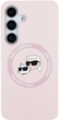 Панель Karl Lagerfeld Silicone Double Heads And Circle MagSafe для Samsung Galaxy S25 Pink (3666339450205) - зображення 3
