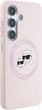 Панель Karl Lagerfeld Silicone Double Heads And Circle MagSafe для Samsung Galaxy S25 Pink (3666339450205) - зображення 4