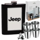 Набор фляга с гравировкой "JEEP" + четыре стаканчика + лейка 7oz US-145U5 - изображение 2