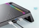 Подставка для настольного монитора MOOJAY с игровой подсветкой RGB и концентратором 4 x USB 3.0 - изображение 3