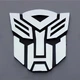 Металлическая 3D наклейка RESTEQ Transformers Автоботы 60×70 мм для авто, ноутбука, телефона - изображение 1