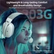 Беспроводные игровые наушники ATTACK SHARK L80PRO 3 Modes (2.4G/Bluetooth/Wired) for PC/PS/XBOX (White) - изображение 7