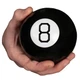 Шар предсказатель на Украинском языке UFT Magic Ball 8 магический шар 10 см черный - изображение 2