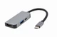 Док-станція Cablexpert USB-C 3-в-1 (A-CM-COMBO3-02) USB/HDMI/PD ( Сірий ) 27655 - изображение 1