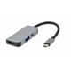 Док-станція Cablexpert USB-C 3-в-1 (A-CM-COMBO3-02) USB/HDMI/PD ( Сірий ) 27655 - изображение 3
