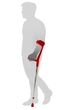 Костыль подлокотный Ossenberg Klassiker 220 DK Red (2000213002172) - изображение 4