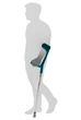 Костыль подлокотный Ossenberg Klassiker 220 DK Turquoise (2000213002196) - изображение 4