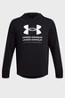 Кофта мужская Under Armour Rival Terry Graphic Black SM Чорний 1386047-001 - изображение 3