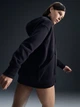 Толстовка на молнии с капюшоном на флисе женская Nike Sportswear Phoenix Oversized Fleece DQ5758-010 S Black/Sail (0196149282947) - изображение 2