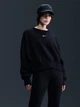 Свитшот на флисе оверсайз женский Nike W Nsw Phnx Flc Oos Crew DQ5761-010 M Черный (0196149285481) - изображение 1