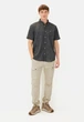 Рубашка Camel Active Short-Sleeved Shirt with a Textured Pattern XXL Темно-серый (1109-4064478959181) - изображение 3